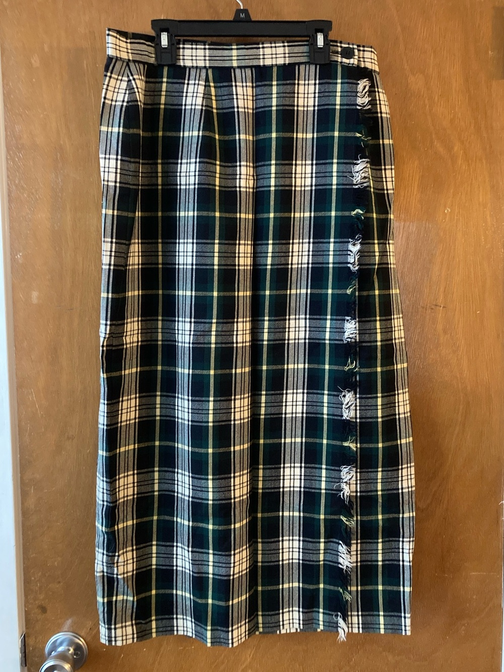 Vintage Talbots Wool Plaid Wrap Skirt